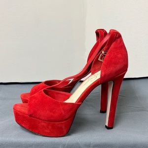 Jessica Simpson Women’s Red Suede Heel